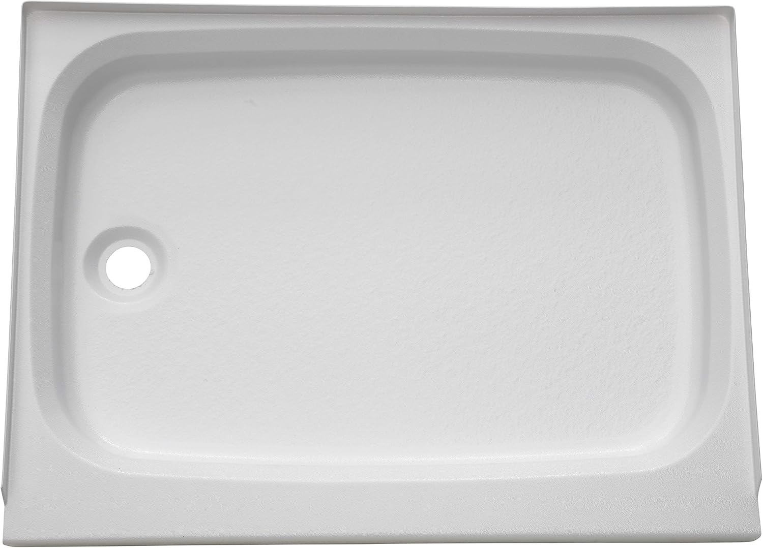 Lippert Components Replacement Shower Pan with Left Drain, Scratch-Resistant ABS Acrylic for RVs, Travel Trailers, 5th Wheels and Motorhomes - 210369