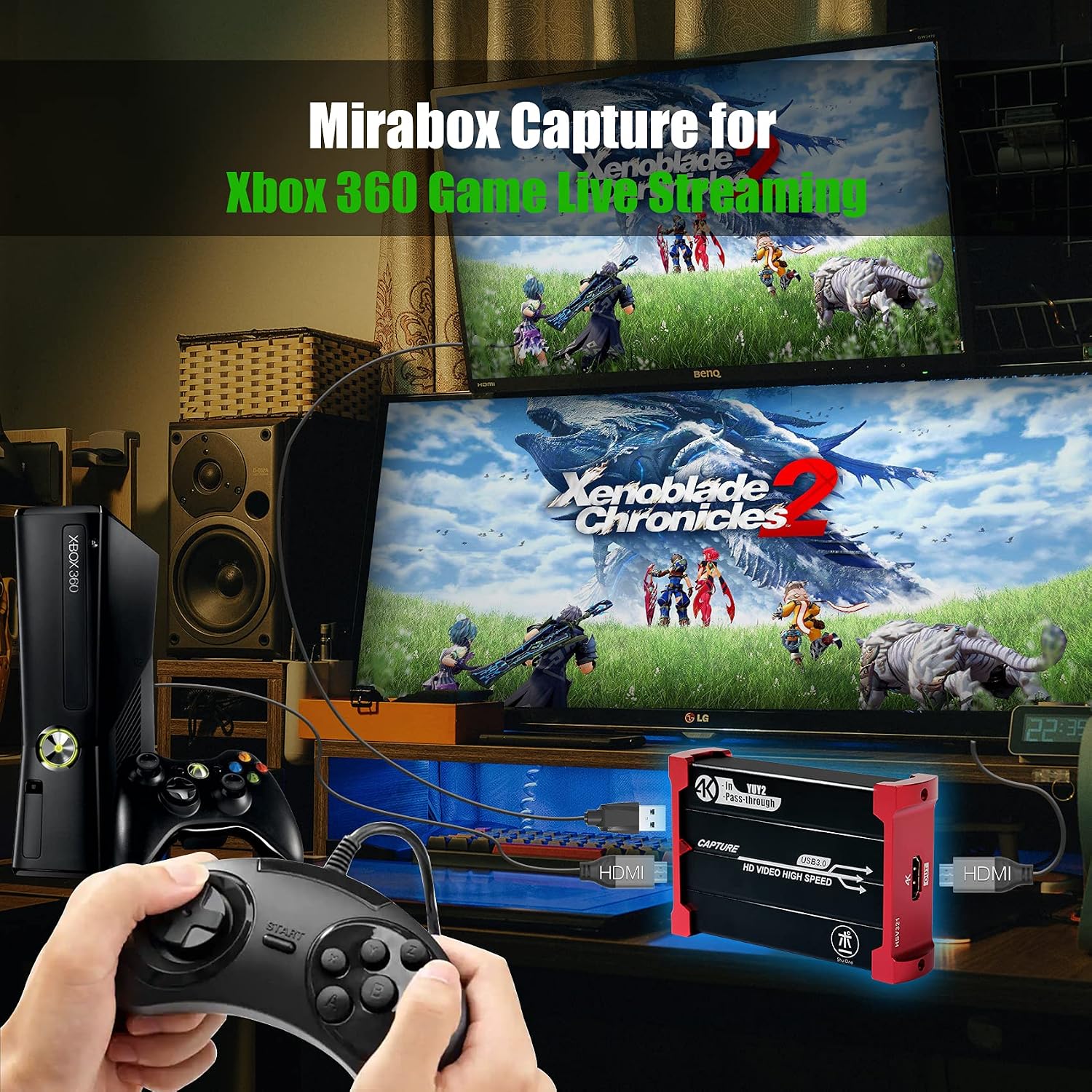 Capture Card for Nintendo Switch, USB3.0 1080P 60FPS Video Audio Capture Card