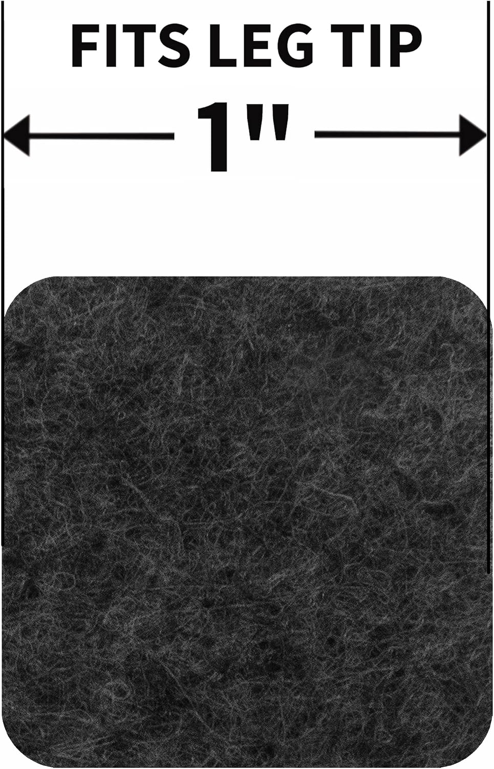 softtouch 1 1/2" Round Heavy Duty Felt Furniture Pads for Hardwood, Brown (24 Pack)