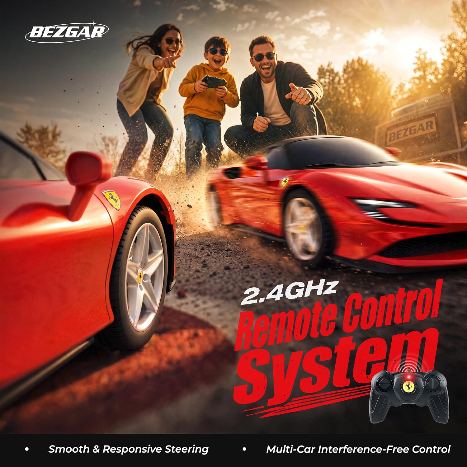 BEZGAR 1:24 Ferrari Remote Control Car Licensed FXX-K EVO