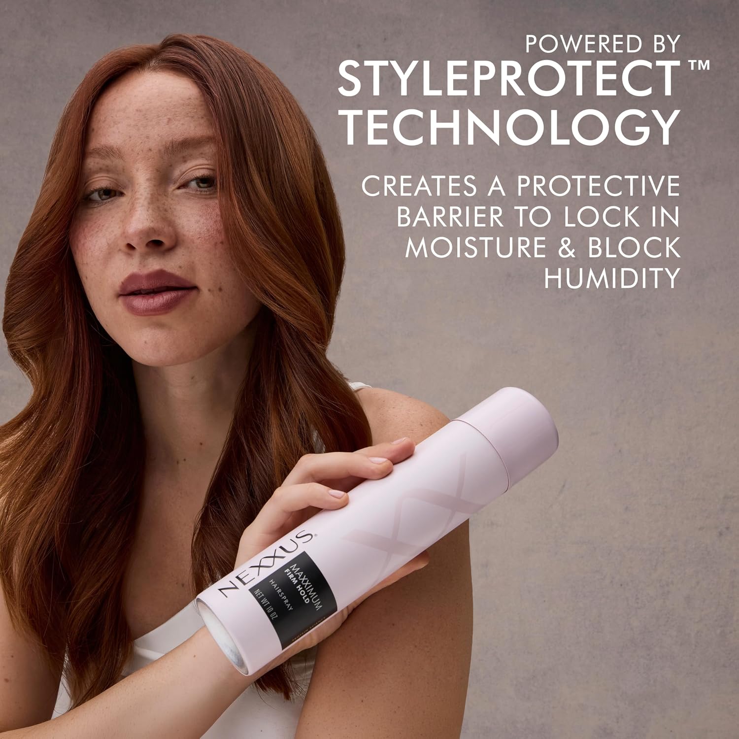 Nexxus Styling Spray Comb Thru Finish Flexible Hold Hairspray Powered by STYLEPROTECT Technology 10 oz