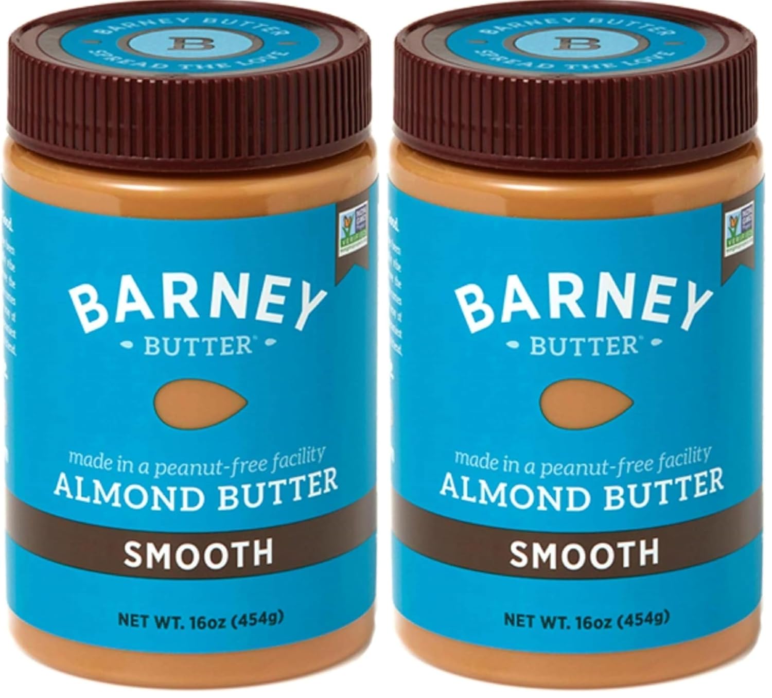 Barney Butter Almond Butter, Smooth, 16 Ounce Jar, Skin-Free Almonds, No Stir, Non-GMO, Gluten Free, Keto, Paleo, Vegan
