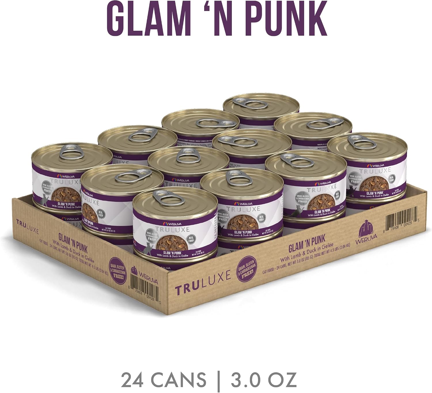 Weruva TruLuxe Cat Food, Peking Ducken with Chicken Breast & Duck Breast in Gravy, 3oz Can (Pack of 24)