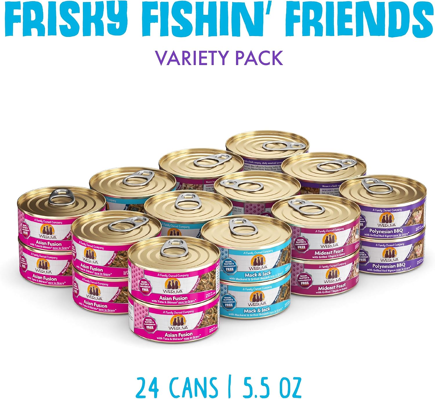 Weruva Classic Cat Food, Paw Lickin’ Chicken with Chicken Breast in Gravy, 3oz Can (Pack of 24)