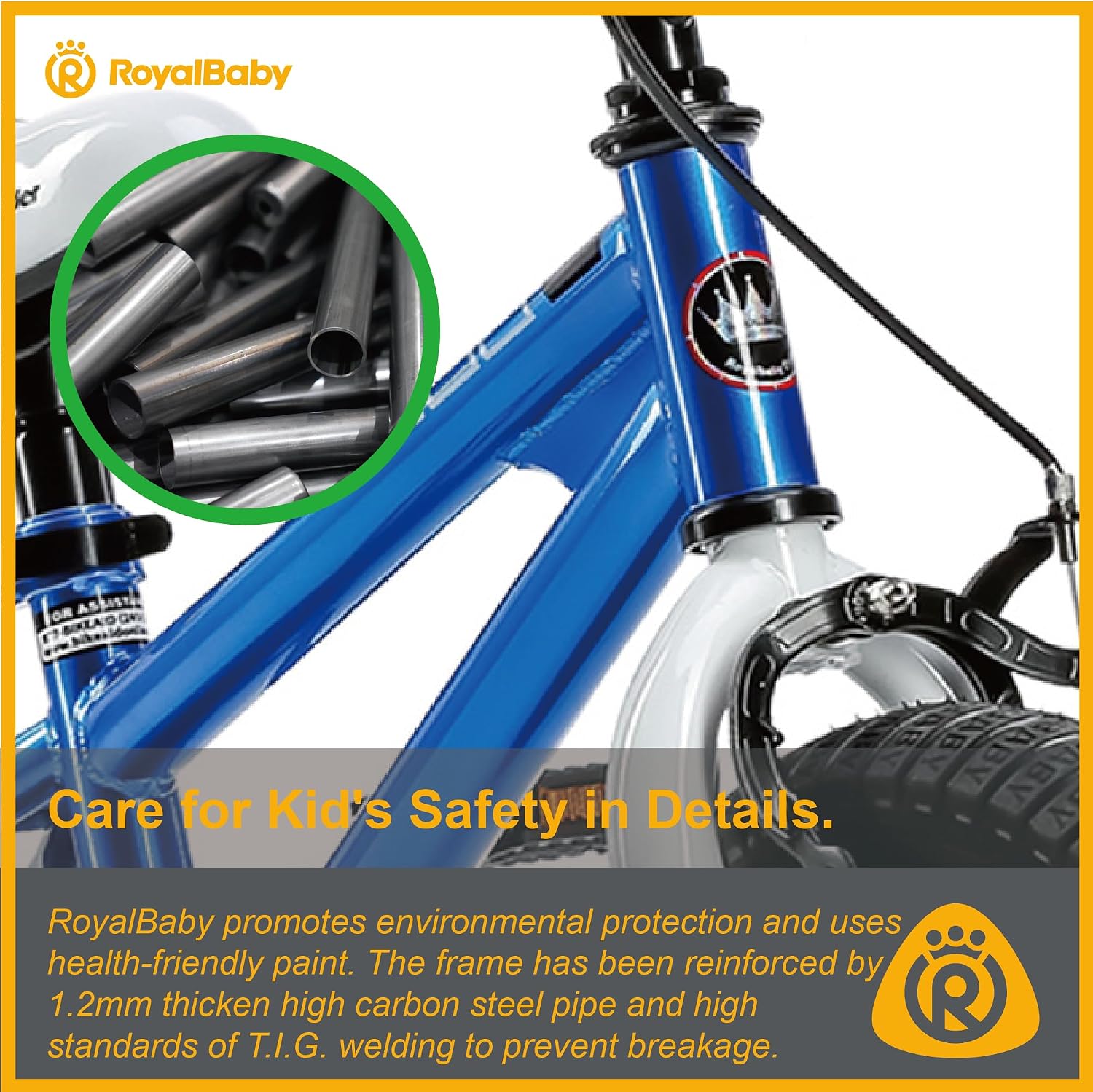 RoyalBaby Freestyle Kids Bike 12 14 16 Inch with Training Wheels, 18 Inch with Kickstand, Bicycle for Ages 3-10 Years Boys Girls