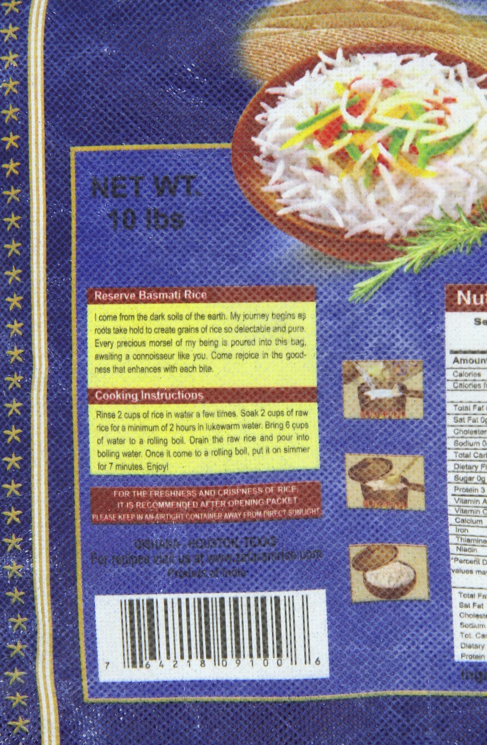 Zafarani Reserve Basmathi Rice 10-Pounds by Zafrani [Foods]