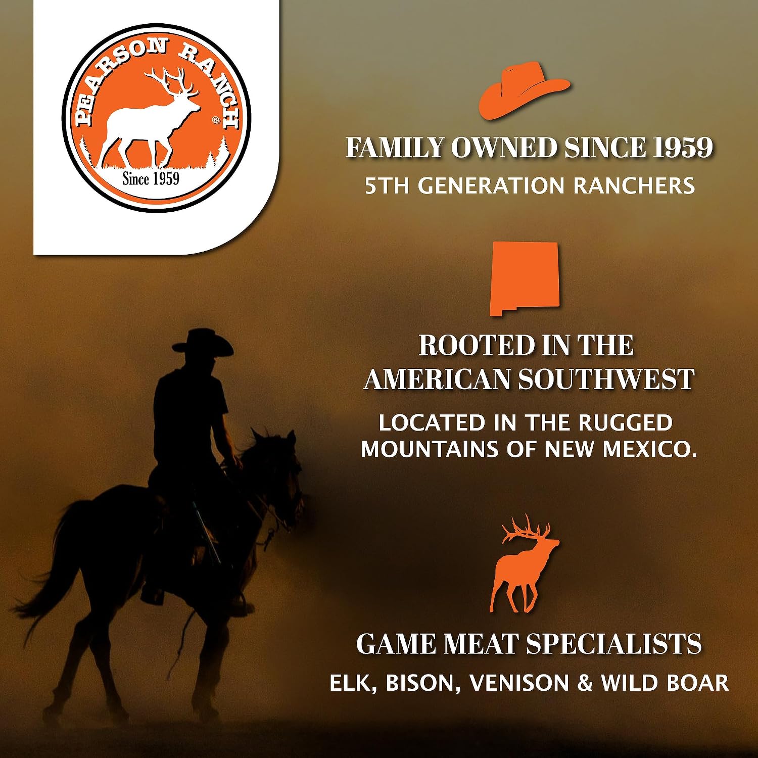 Pearson Ranch Meat Sticks Variety Pack - Elk, Bison, Venison, Wild Boar - Exotic Meat Sticks, High-Protein Paleo & Keto Friendly Healthy Snacks