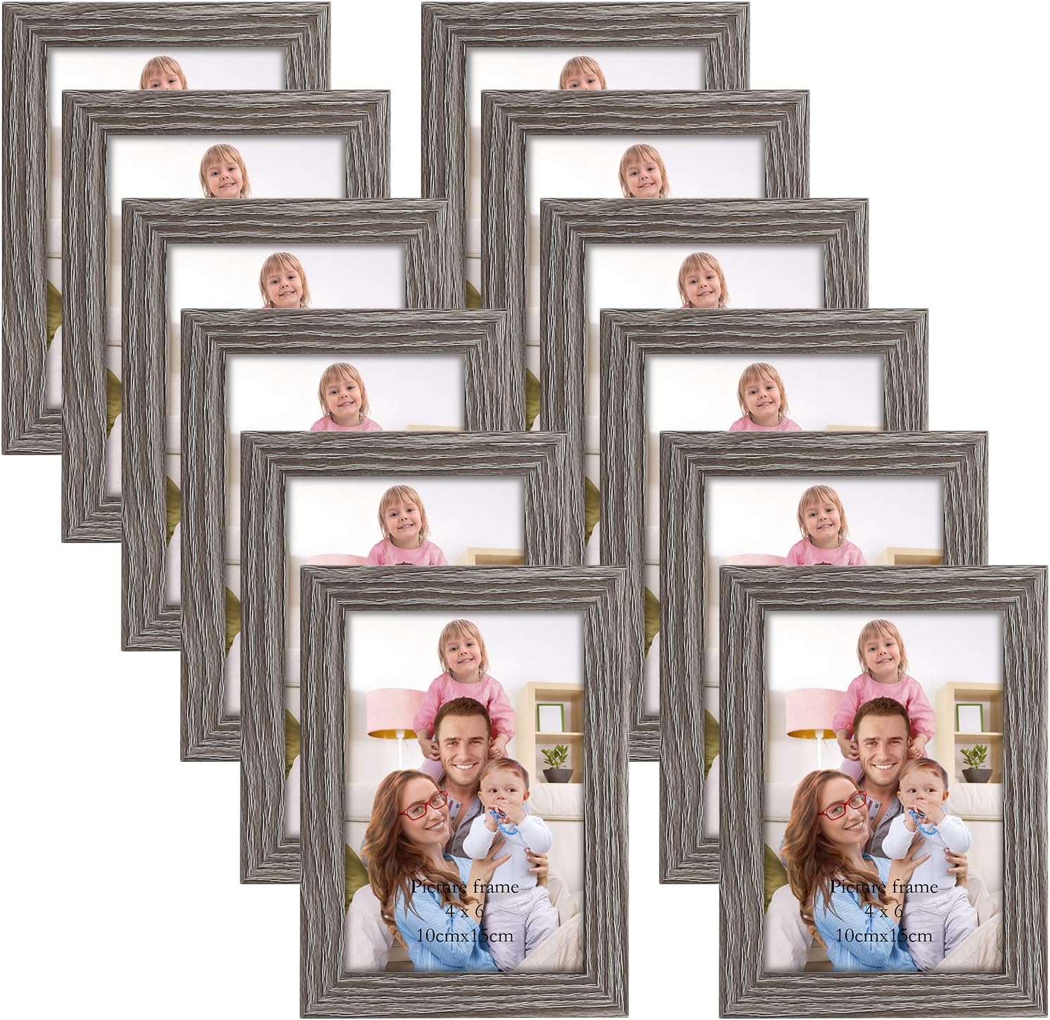 Giftgarden Black 8x10 Picture Frame Bulk, Multi 8 x 10 Photo Frames Set for Wall Hanging or Tabletop, 12 Pack