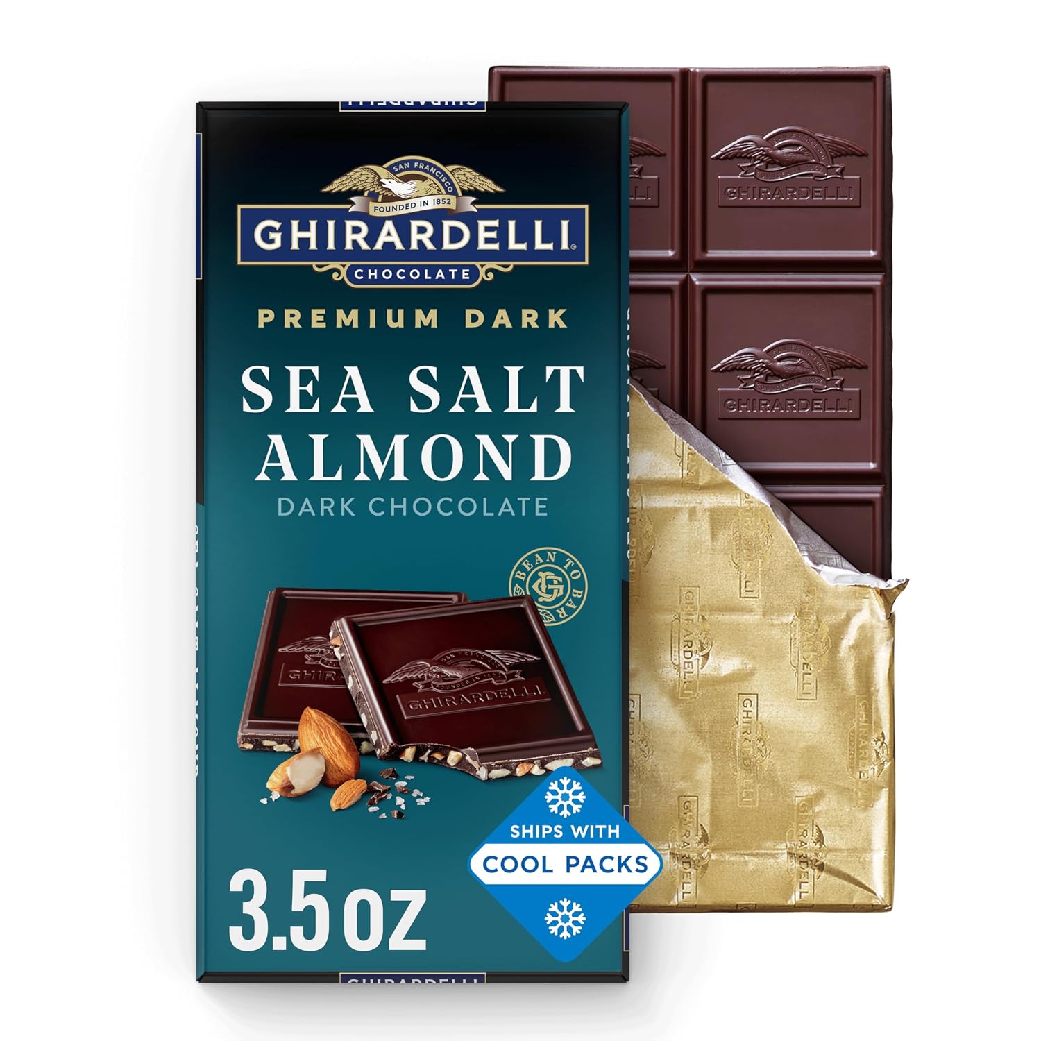 Ghirardelli, Intense Dark Chocolate Bar, 72% Cacao, Bar, 3.5 Ounce