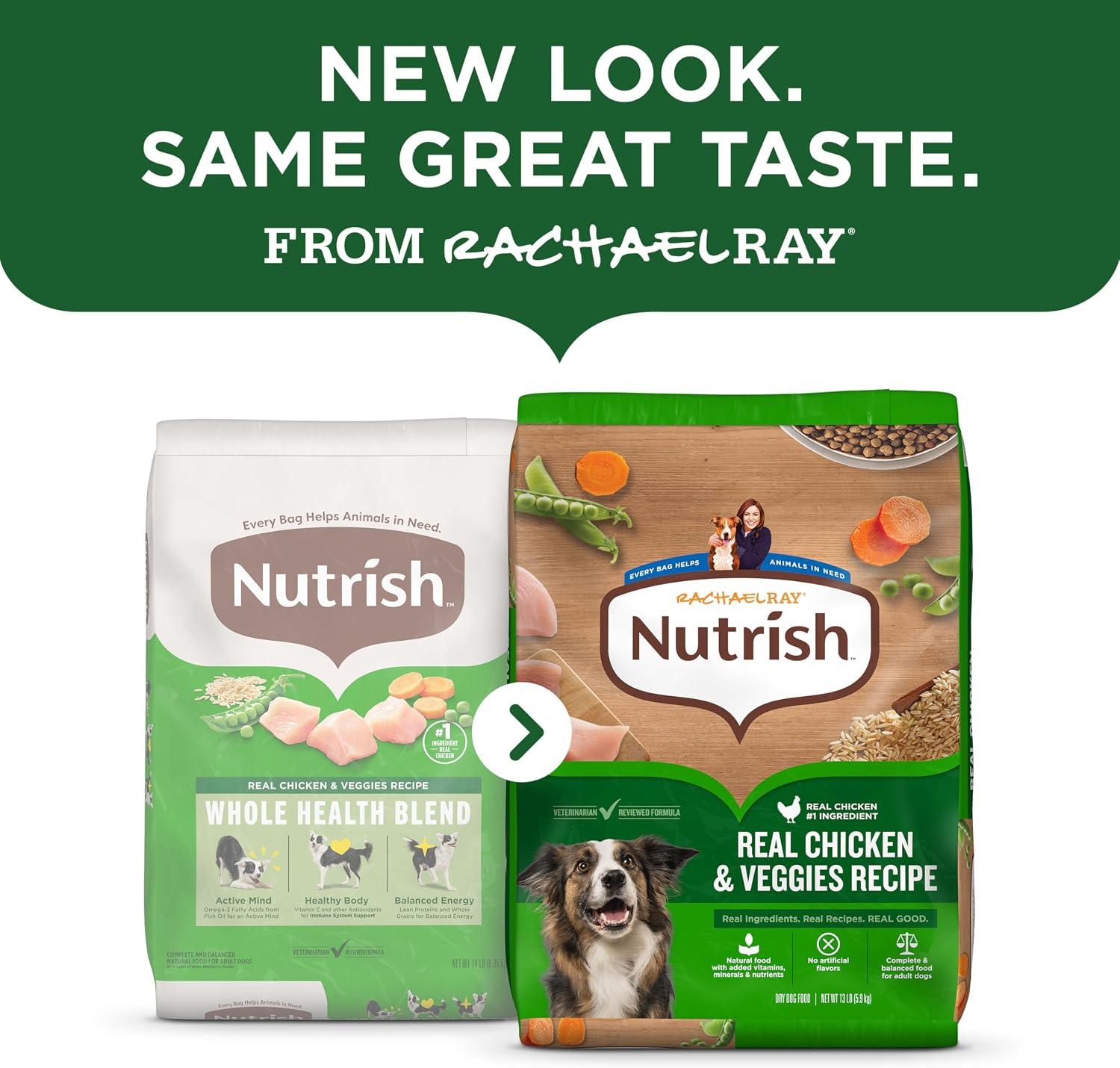 Nutrish Dry Dog Food, Real Chicken & Veggies, 28 lb. Bag (Rachael Ray)