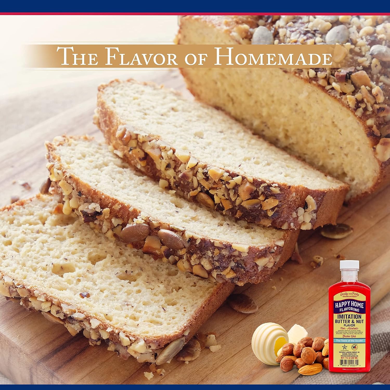 Happy Home Imitation Clear Butter Flavoring, Non-Alcoholic, Certified Kosher, 7 oz.