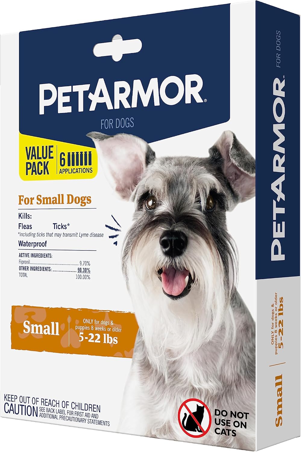 PetArmor Flea & Tick Topical Dogs 45-88 lbs, Fipronil, 3-Month | Ideal for Large Dogs 45-88 lbs; Kills Adult Fleas in 24-48 hrs; 3-month supply; Vet-Quality, No Rx Needed