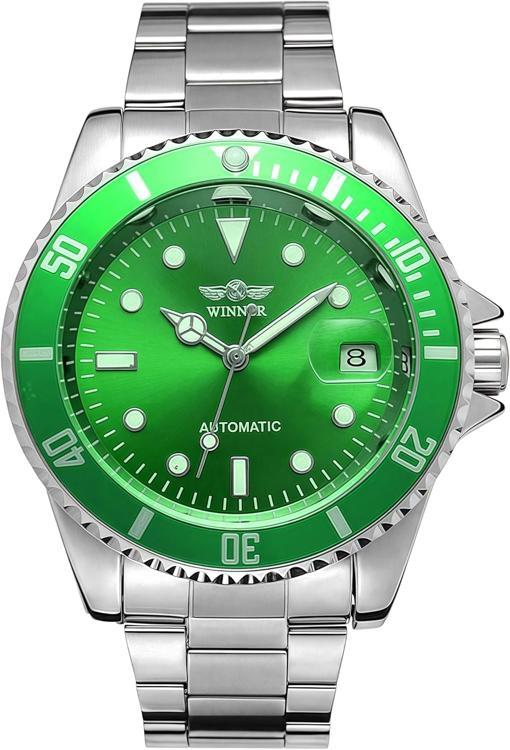 MASTOP Mens Automatic Mechanical Watches Stainless Steel Waterproof Luxury Watch for Men Reloj Automático para Hombre