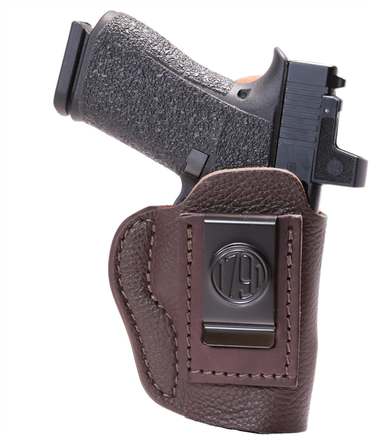 1791 Gunleather IWB Holster Fits FN Reflex, Sig P365, P365XL, Glock 43X, 43 | Soft leather gun holster also fits Glock 42, Hellcat, Ruger Max 9, LC9, SR22, Bersa Thunder 380, Walther PPK