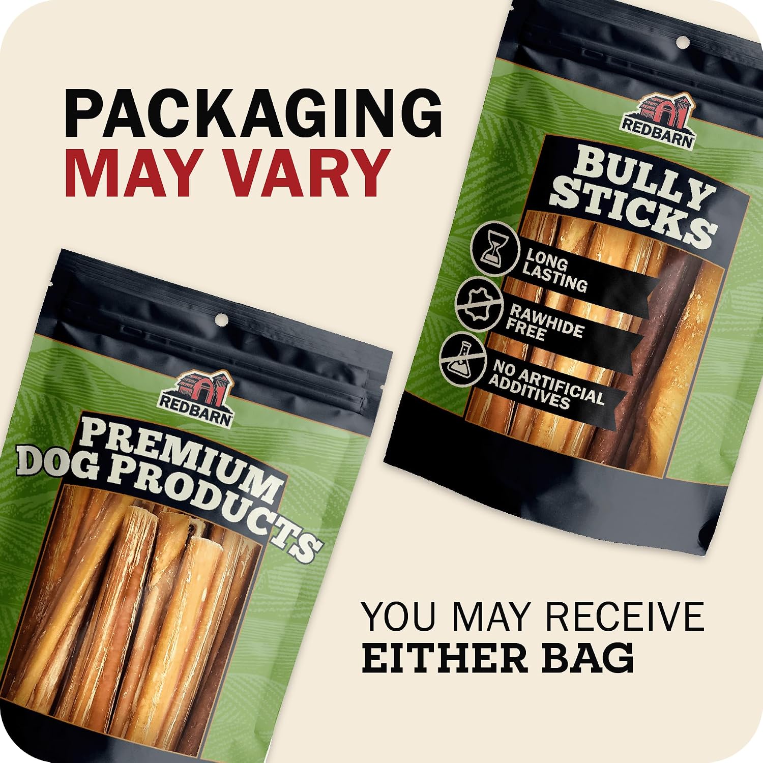 Redbarn Pet Products All-Natural Bully Stick Rings for Dogs - Long Lasting Rawhide Chew Treat - Case of 35 | Long-lasting dental treats