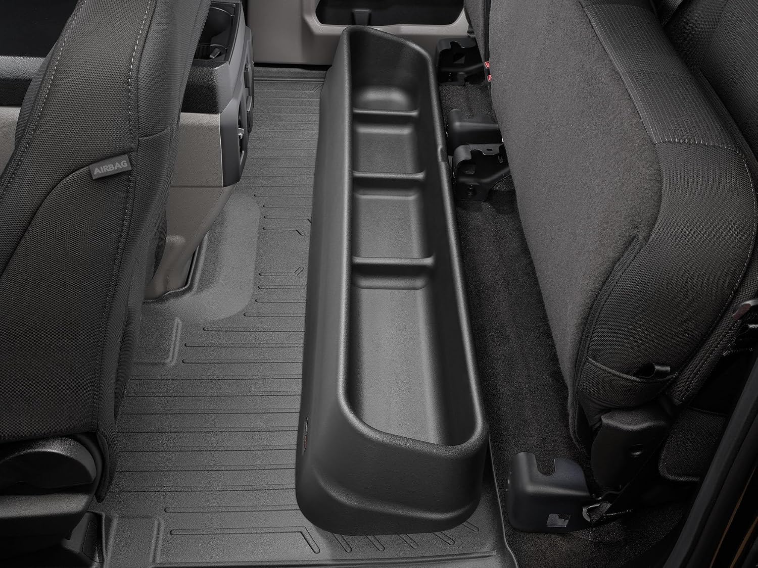 WeatherTech Under Seat Storage System for Ford F-150, F-150 Raptor, Super Duty - (4S003), Black