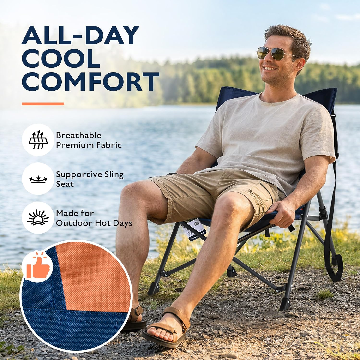 Alvantor® Camping Chair, Full Mesh Folding Beach Chair Breathable High Back Portable Lawn Chair for Outdoor, Armrest, Cup Holder, Easy Use Seat for Travel, Fishing, Pinic, Sports Event, 24"x31"x38"