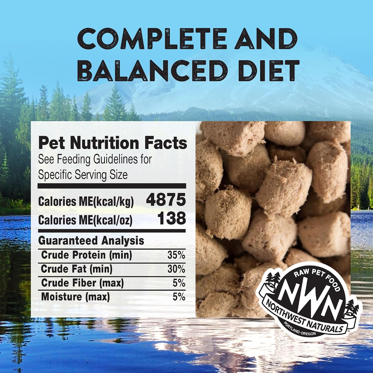 Northwest Naturals Freeze-Dried Turkey Cat & Kitten Food – Bite-Sized Nibbles – Healthy, Limited, Human-Grade Ingredients, All-Natural, High-Protein Raw Diet – Complete & Balanced, Made in USA, 11 oz