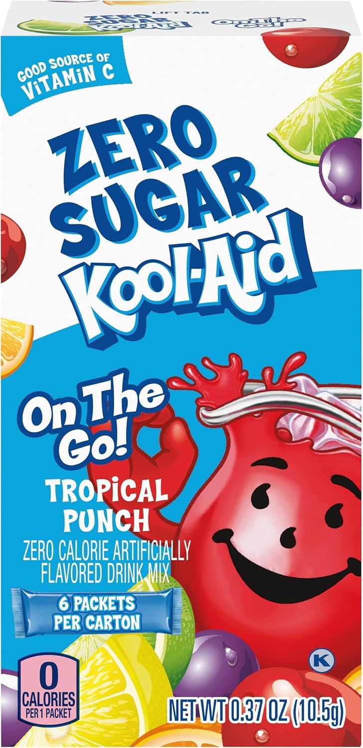Kool-Aid Sugar-Free Tropical Punch On-The-Go Powdered Drink Mix 6 Count