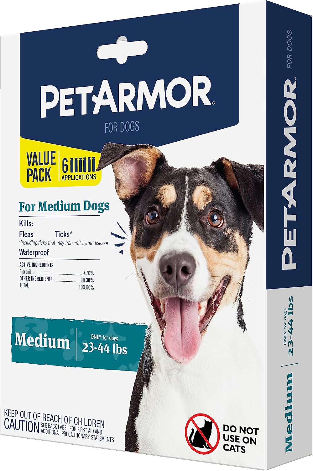 PetArmor Flea & Tick Topical Dogs 45-88 lbs, Fipronil, 3-Month | Ideal for Large Dogs 45-88 lbs; Kills Adult Fleas in 24-48 hrs; 3-month supply; Vet-Quality, No Rx Needed