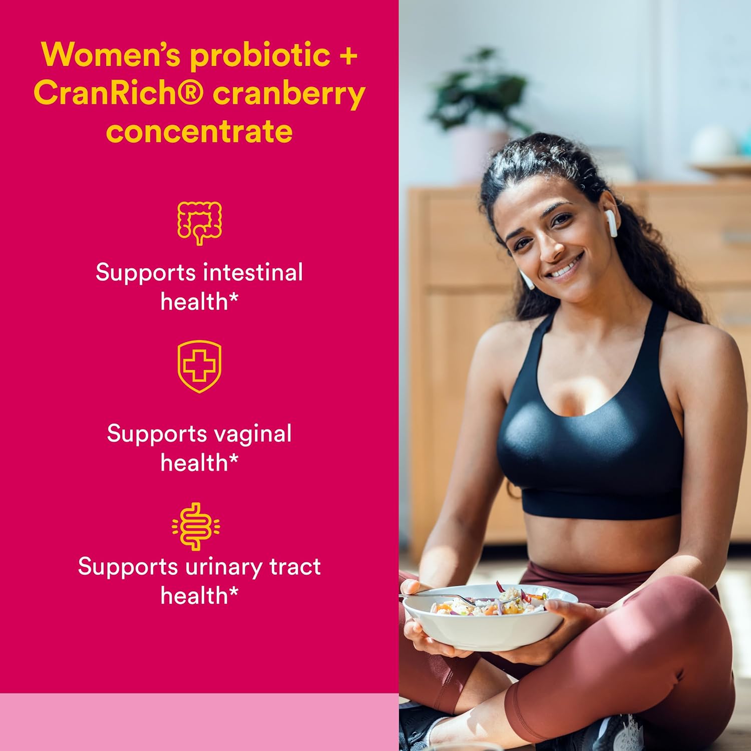 Natural Factors Ultimate Probiotic Women's Every Day - Digestive Health Support Supplement - Probiotic Supplement for Urinary Tract & Vaginal Health