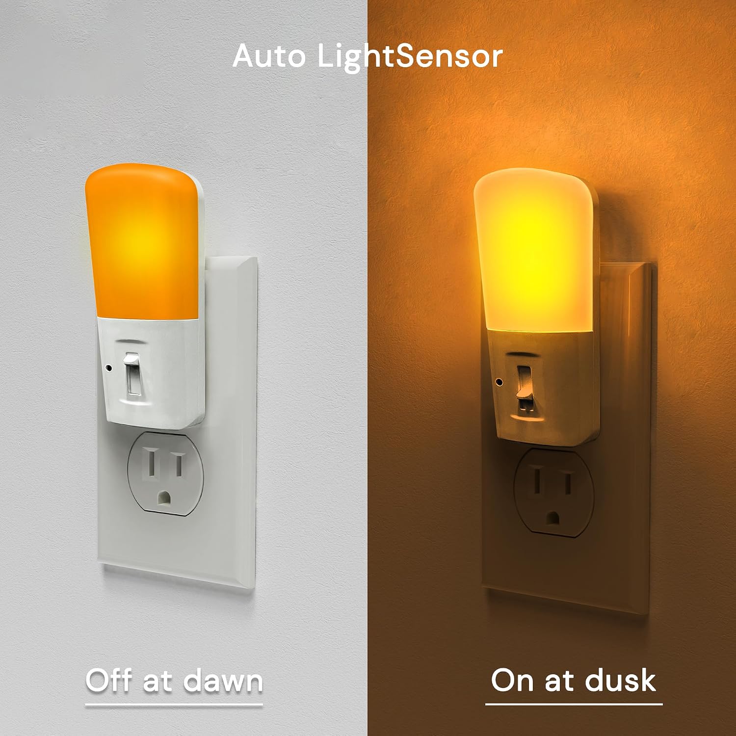 LOHAS-LED Plug in Night Light, Dimmable LED Night Lights Dusk to Dawn 2Pack