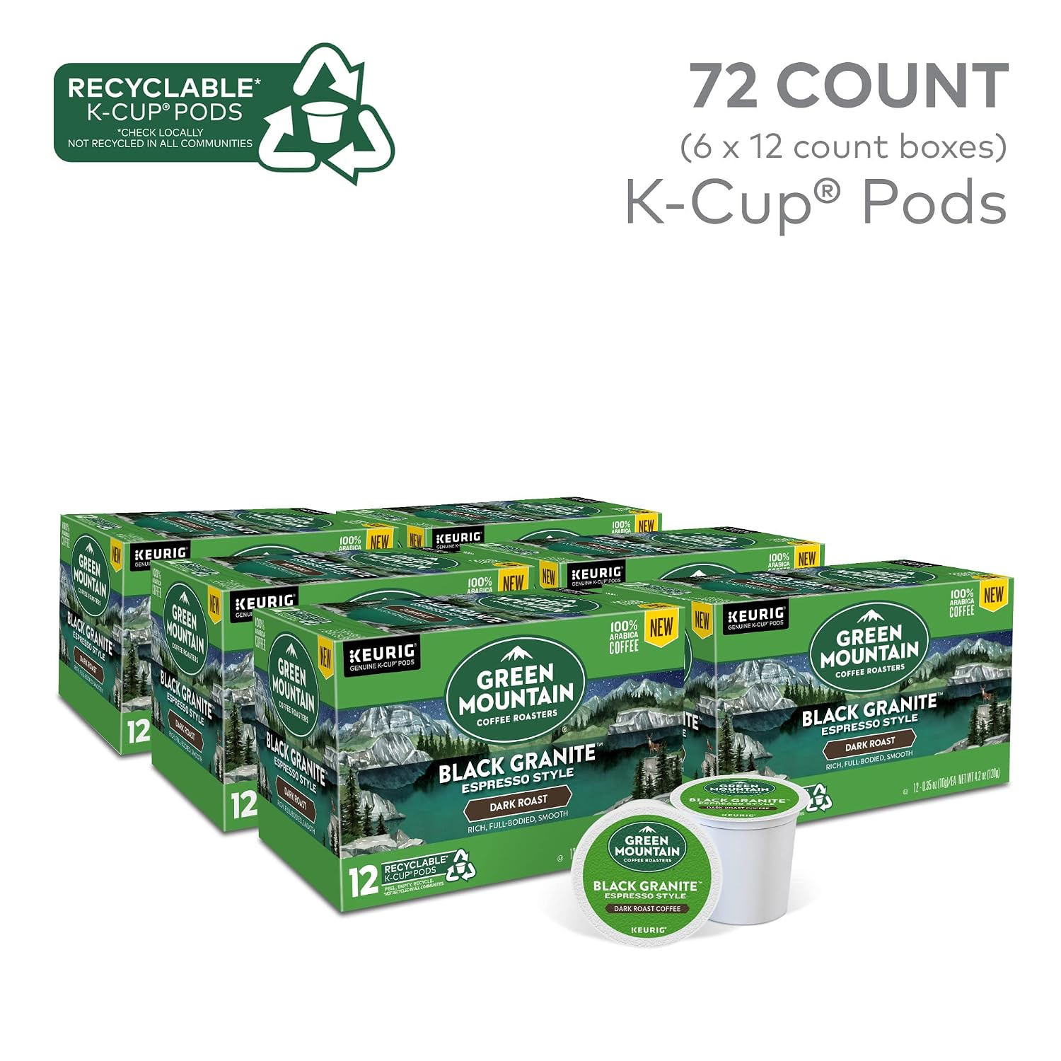 Green Mountain Coffee, Dark Magic (Extra Bold), 120-Count K-Cups for Keurig Brewers