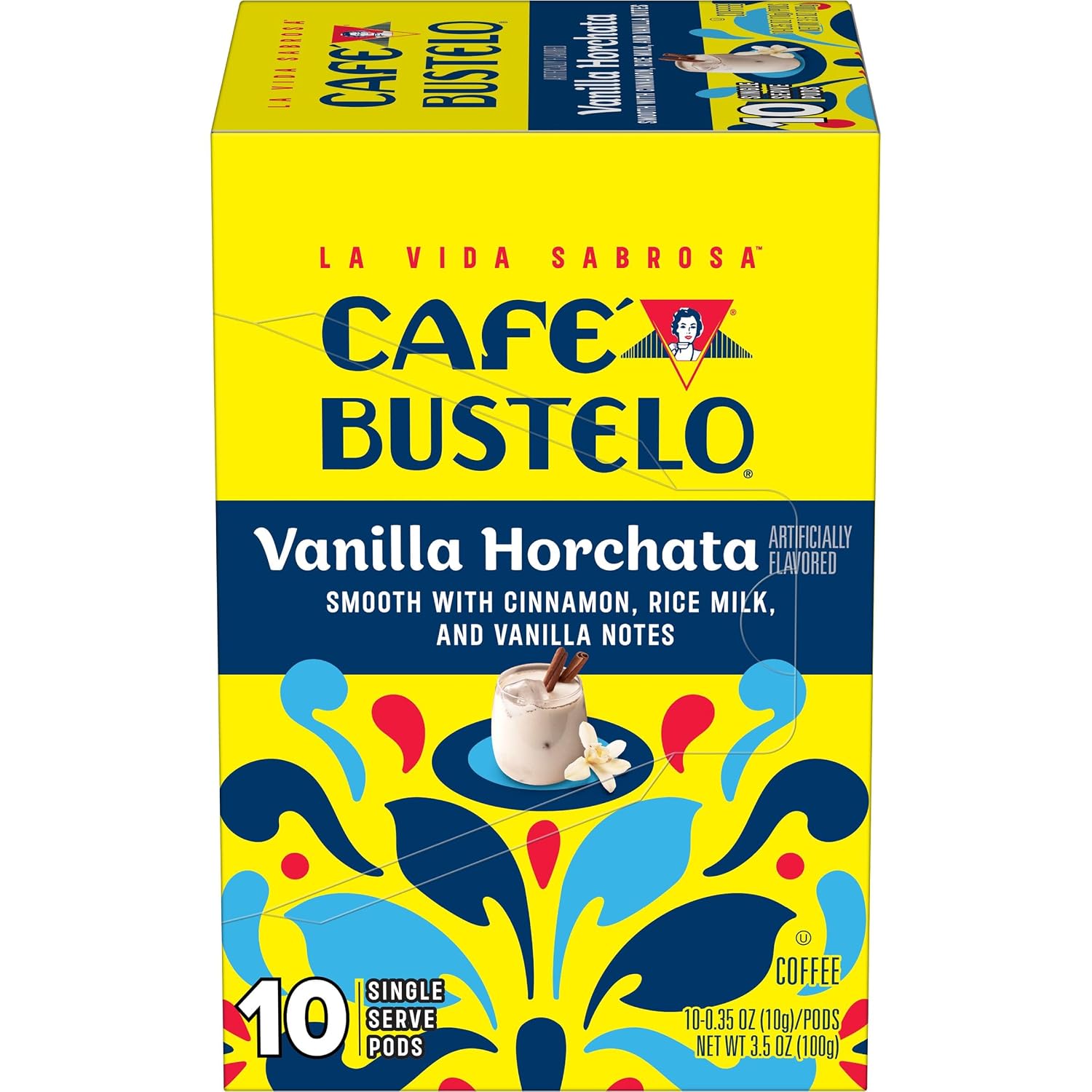 Café Bustelo Espresso Style Dark Roast, Single Serve Coffee Pods, 12 Count (Pack of 6)