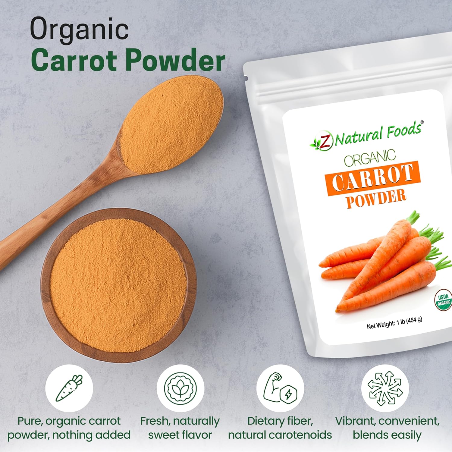 Z Natural Foods Organic Beet Root Powder - Vegan, Gluten Free, 16 oz