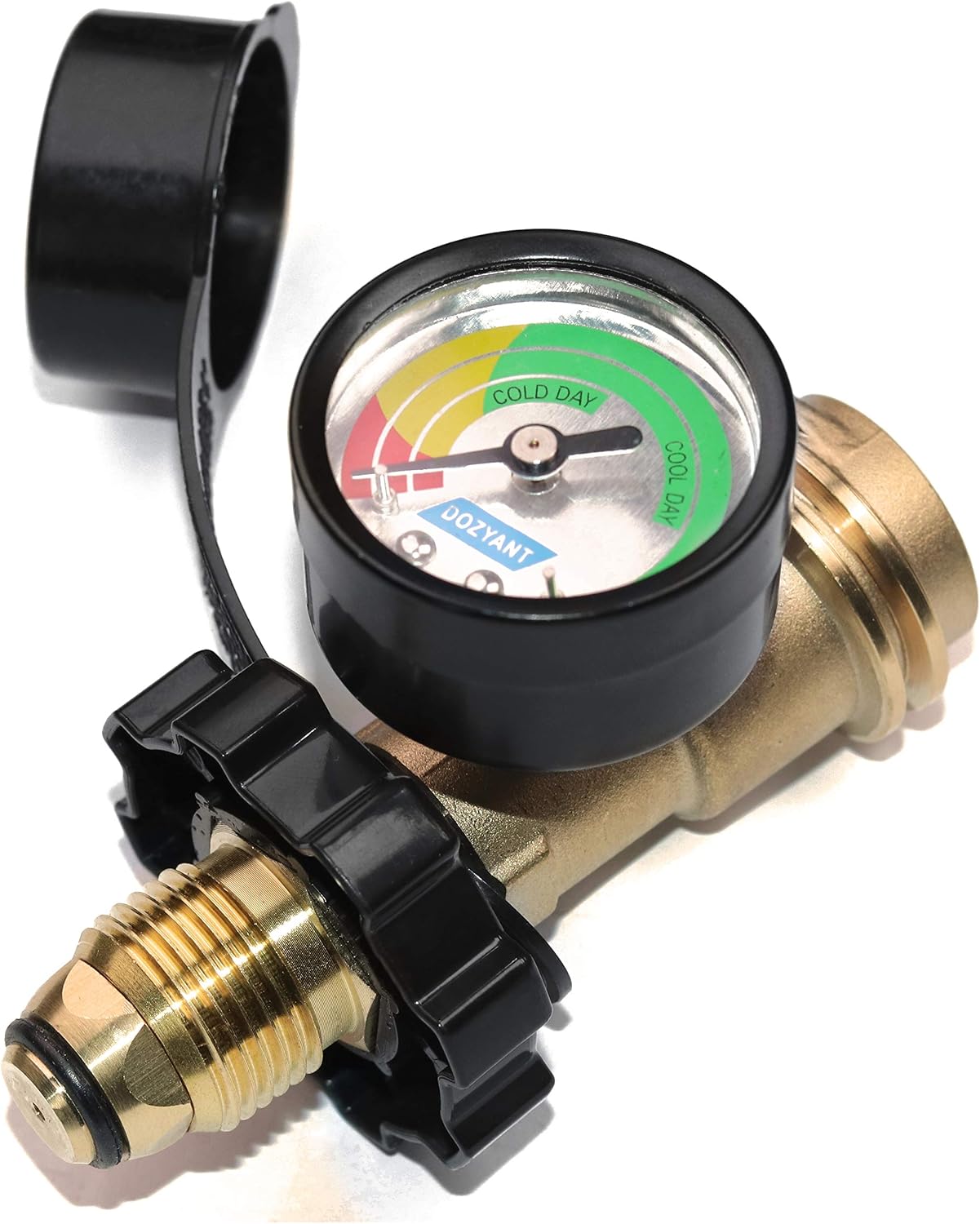 Propane Tank Adapter POL to QCC1 Converts Old Tank Valve to New Connection | Universal Fit 100 lb POL to QCC1 Type 1 Propane Adapter with Wrench and Hand Wheel for Old Tank Valve to New Hose Connection