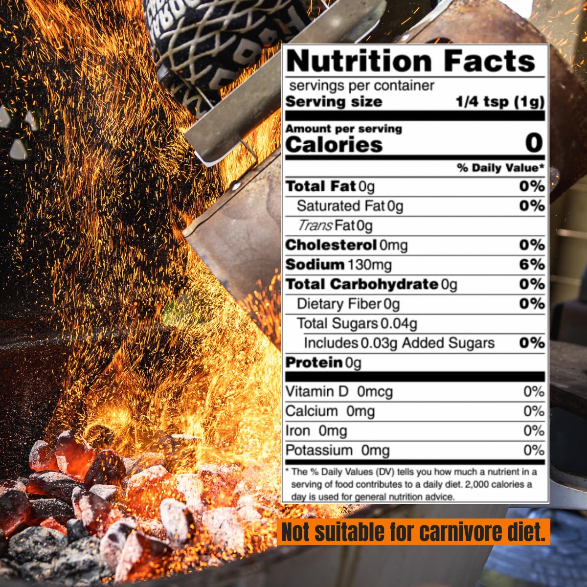 Hardcore Carnivore Black | All-Purpose Beef Seasoning Rub, 13oz Shaker