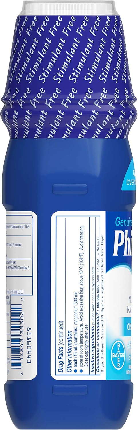 Phillips' Milk of Magnesia, Laxative, Original, 4 Ounce (Pack of 6) - Packaging May Vary