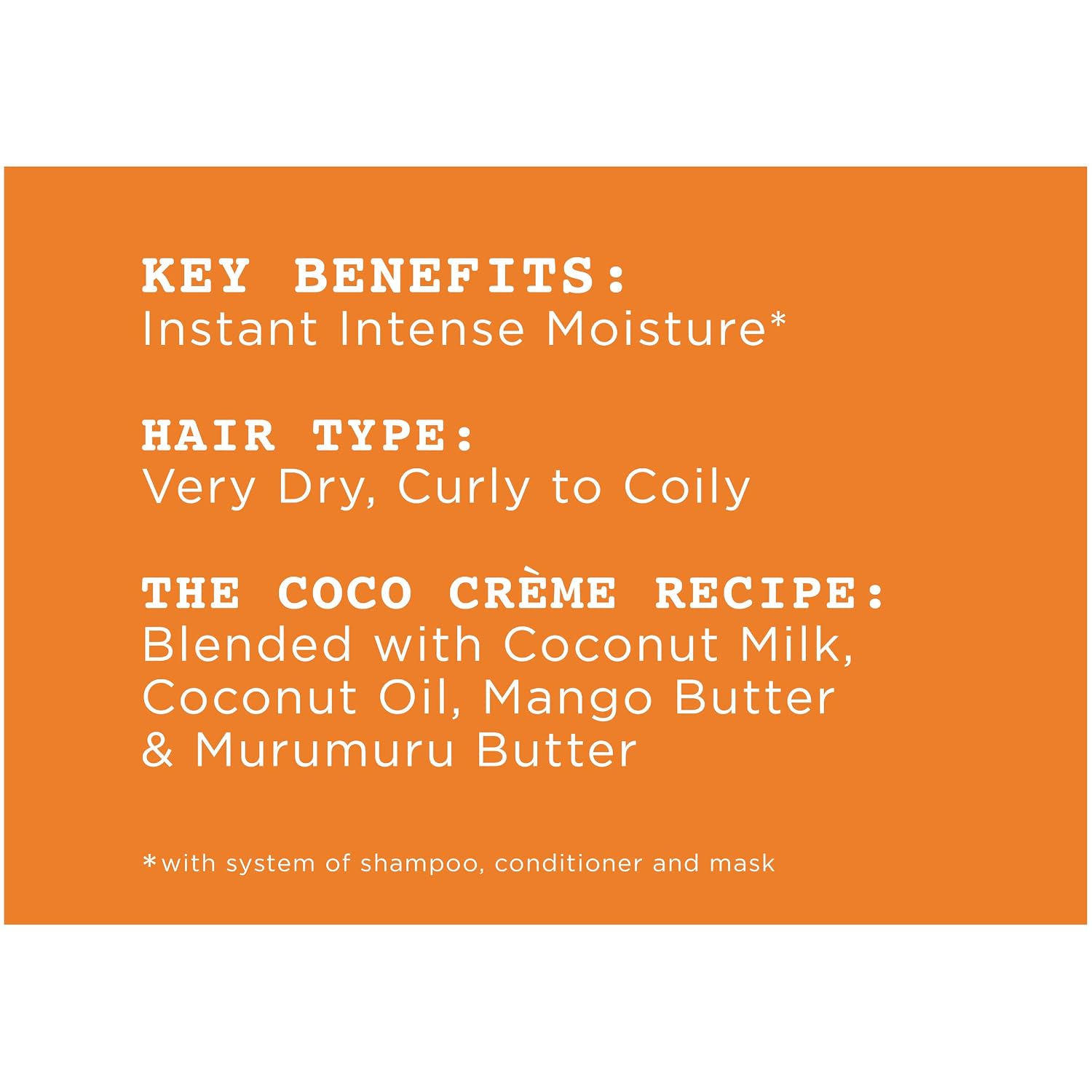 Carol’s Daughter Coco Creme Sulfate Free Shampoo and Conditioner Set with Silicone Free Hair Butter, for Very Dry Curly Hair