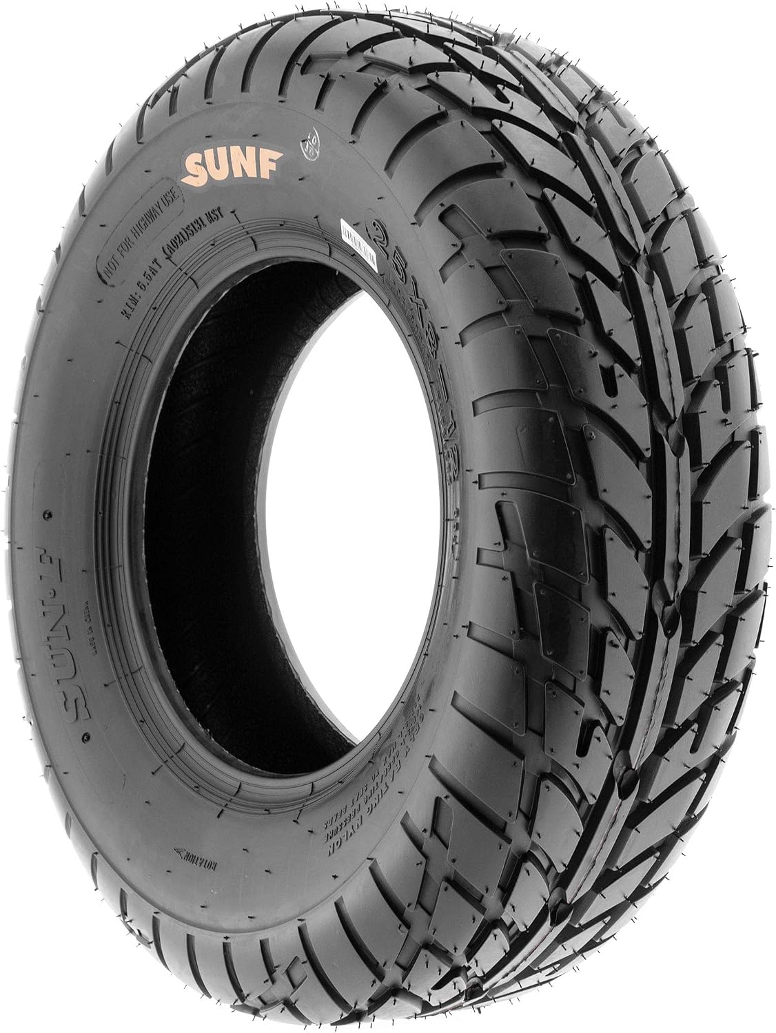 SunF 25x10-12 ATV UTV Tire 25x10x12 Hardpack Race Sport 6 PR A021 - PAIR of 2