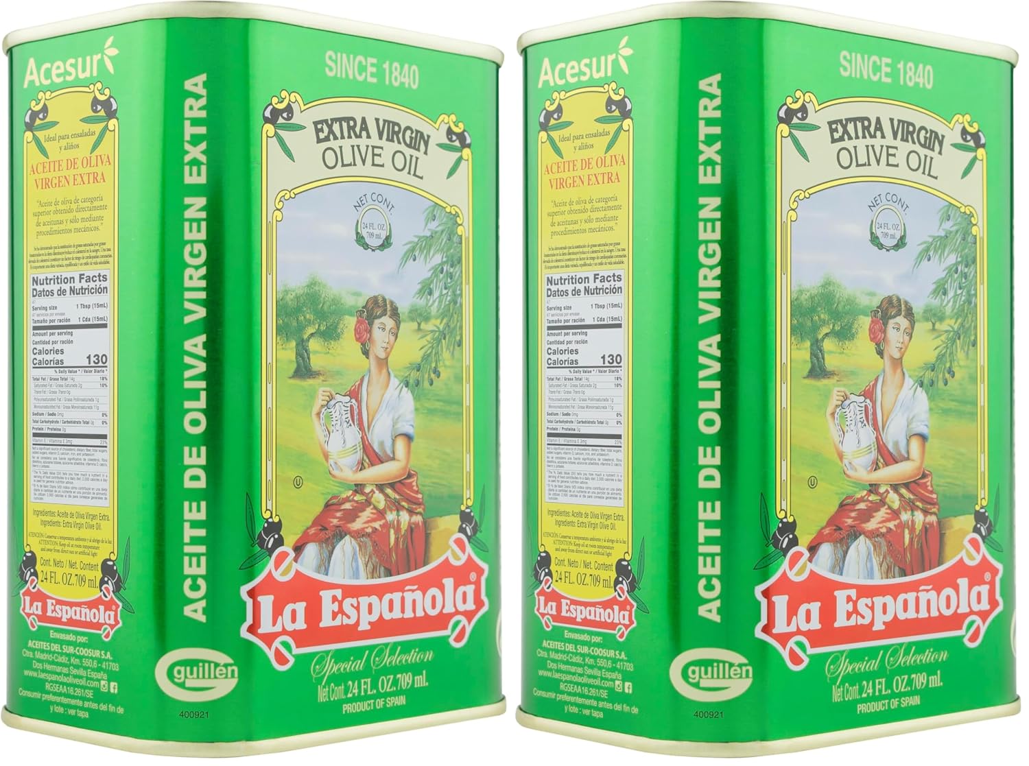 LA ESPAÑOLA First Cold Pressed Extra Virgin Olive Oil, 24 OZ