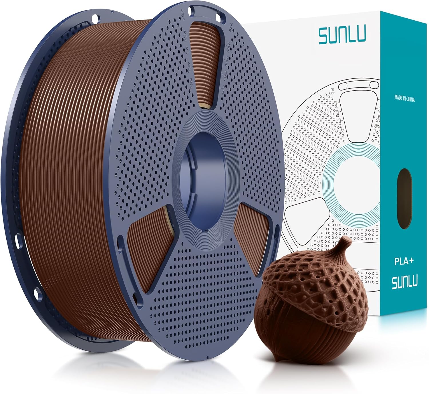 SUNLU PLA Plus Filament 1.75mm White 1KG