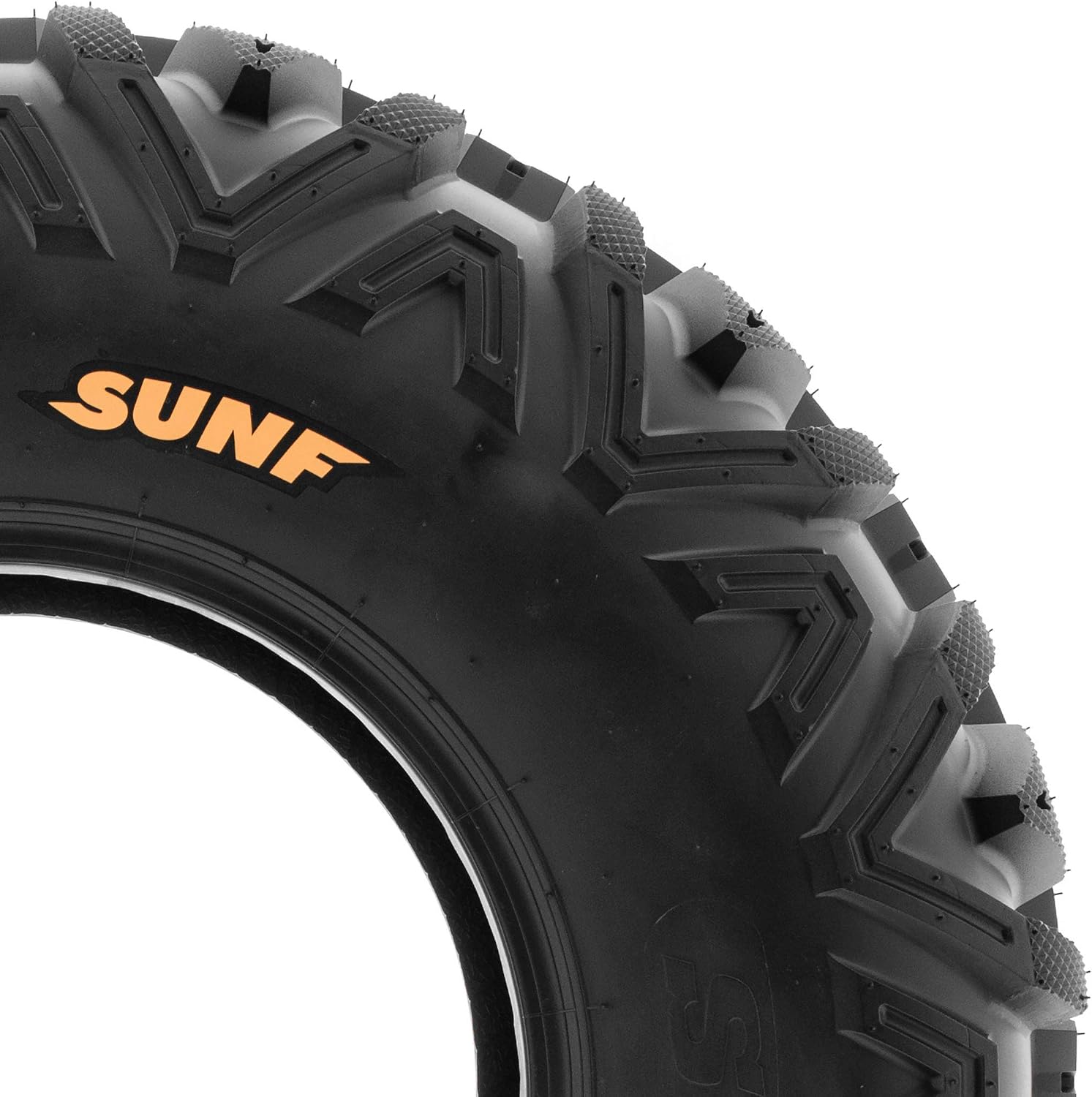SunF ATV Tires 25x10-12 UTV Tire 25x10x12 All Terrain Off-Road Mud Tires, 6 Ply Tubeless
