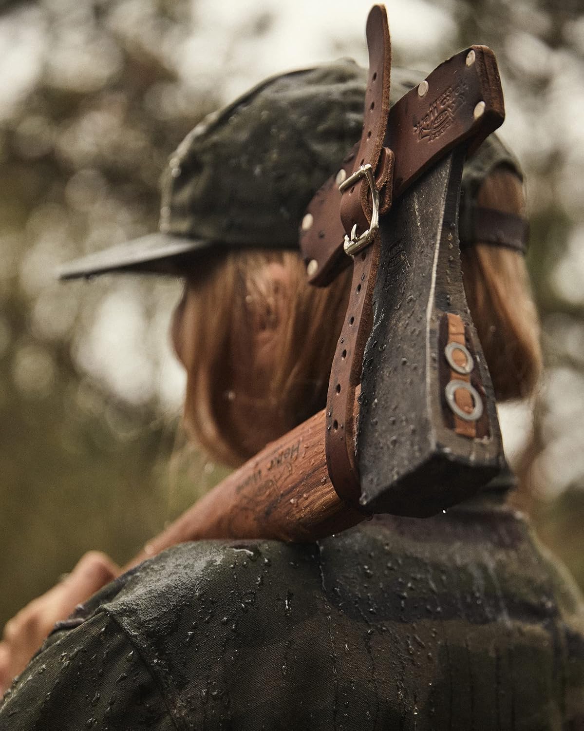 1844 Helko Werk Germany Traditional Hessen Woodworker Felling Axe (13563) | Made in Germany Hand Forged Felling Axe and Cutting Forest Axe for Felling Trees Head 2-3/4 lbs, Handle 28 inches