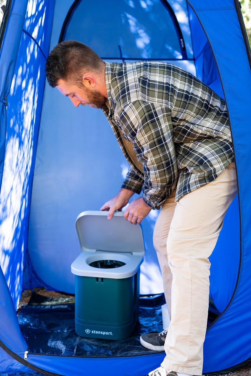 Stansport Easy-Go Portable Camp Toilet (273-100) 14" L x 14" W x 14" H