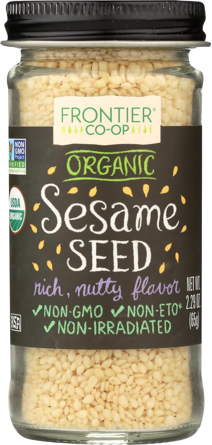 FRONTIER Organic Hulled Sesame Seed, 2.29 OZ