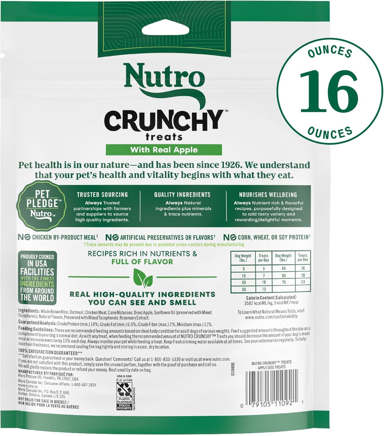 Nutro Crunchy Dog Treats with Real Mixed Berries, 16 oz | 5 calories per treat, natural ingredients, no corn, wheat, soy protein, low calorie, quality protein, ideal for training