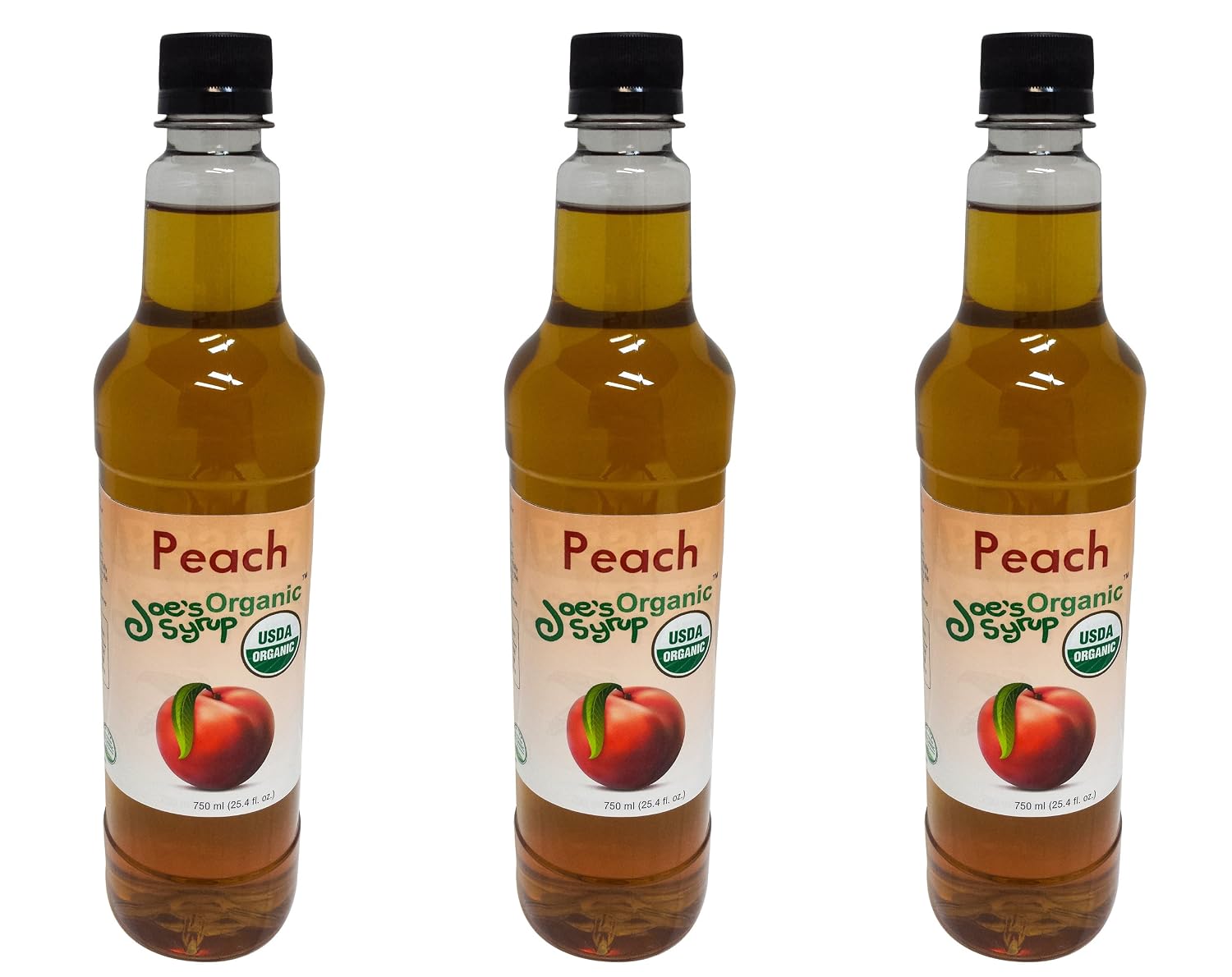 Joe’s Syrup Organic Flavored Syrup, Organic Strawberry, 750 ml | Vegan, gluten-free, Non-GMO, no HFCS; for cocktails & desserts