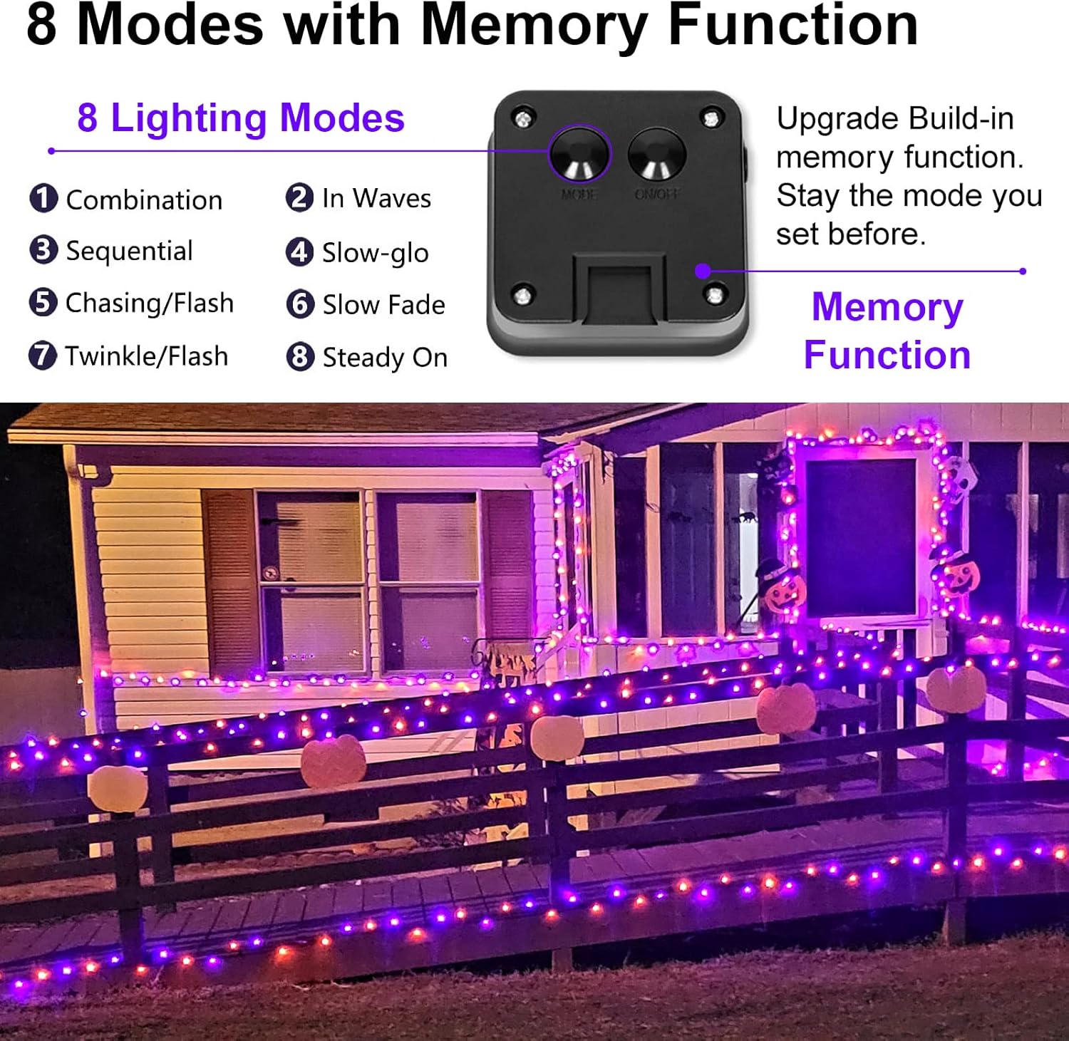 Solar Fairy String Lights, Cool White, 100Led, Outdoor Waterproof
