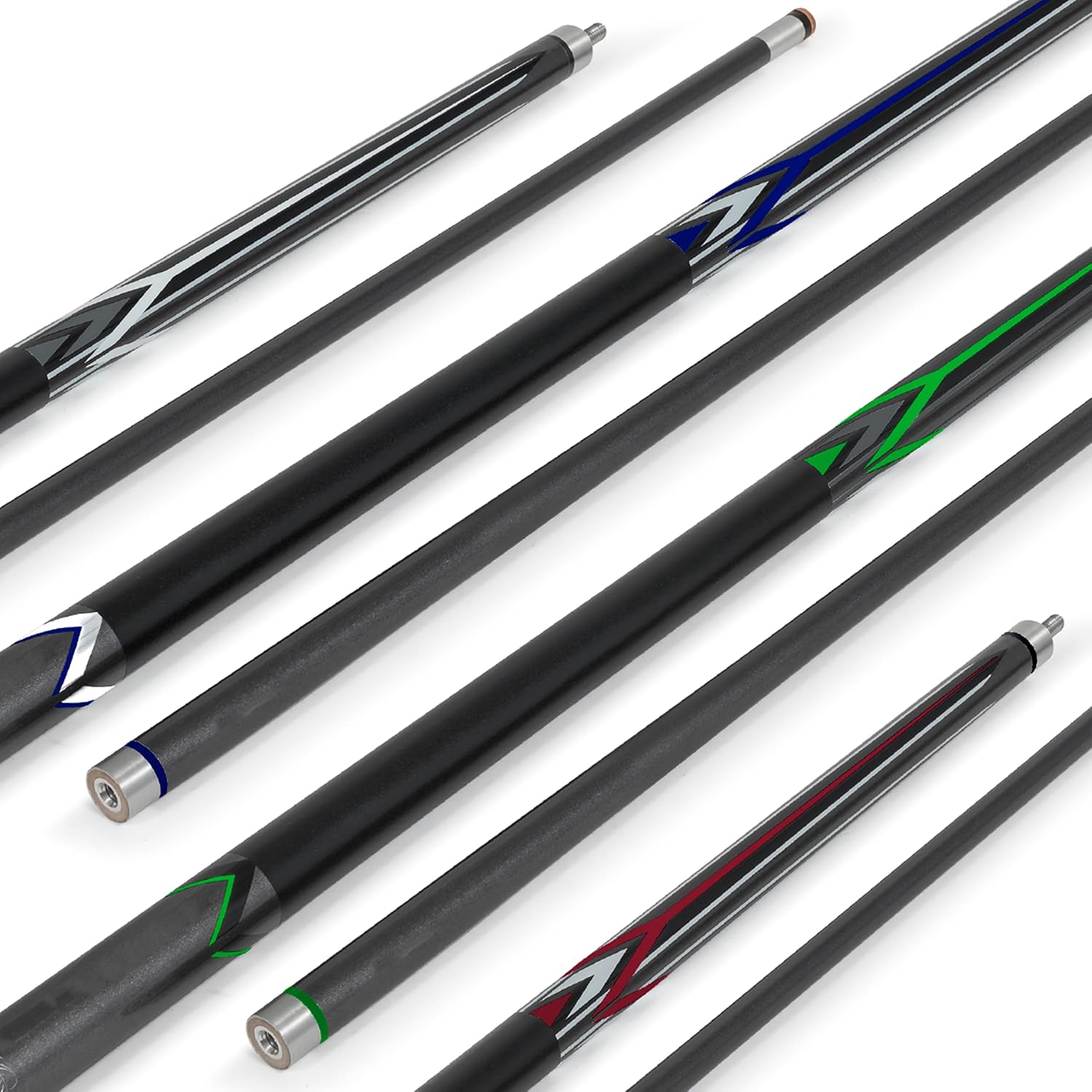 EastPoint Masterton Billiard Cue 4 Pack, Pool Cue Sticks for Adults, 58" | Pool Sticks for Adults, Easy Storage & Travel