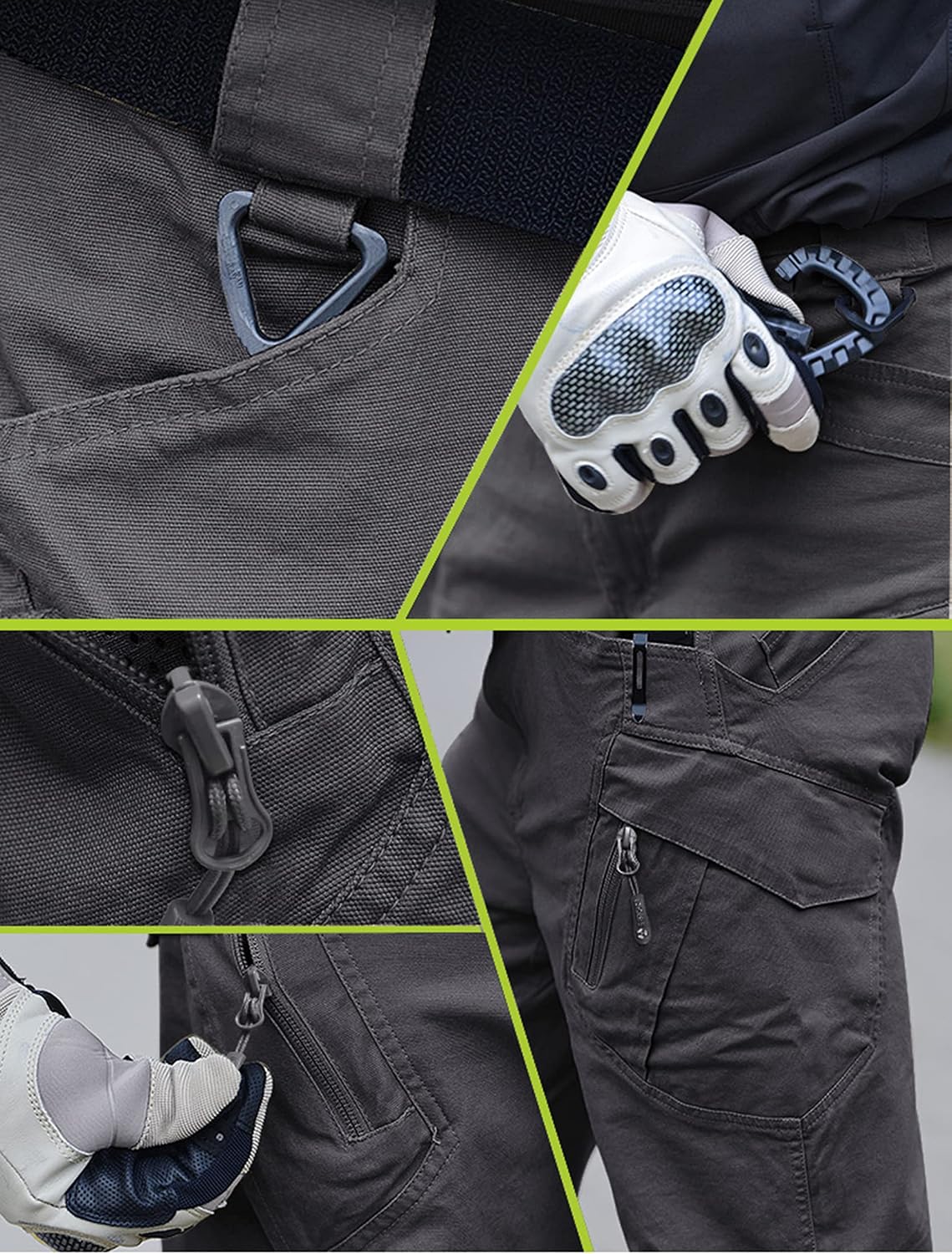 LABEYZON Men's Casual Cargo Work Pants Outdoor Lightweight Military Tactcial Pants for Men with 9 Pockets