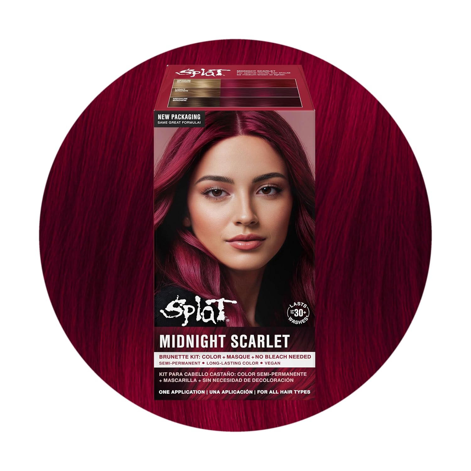 Splat Midnight Magenta Semi Permanent Hair Dye Kit, 1 Application