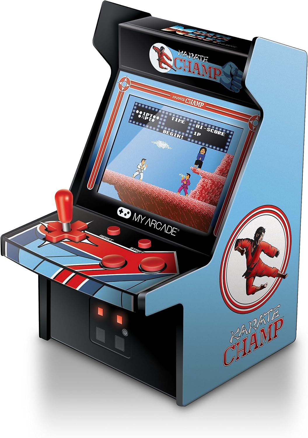 My Arcade Micro Player Mini Arcade Machine: Galaga Video Game, Fully Playable, 6.75 Inch Collectible, Color Display, Speaker, Volume Buttons, Headphone Jack - Electronic Games