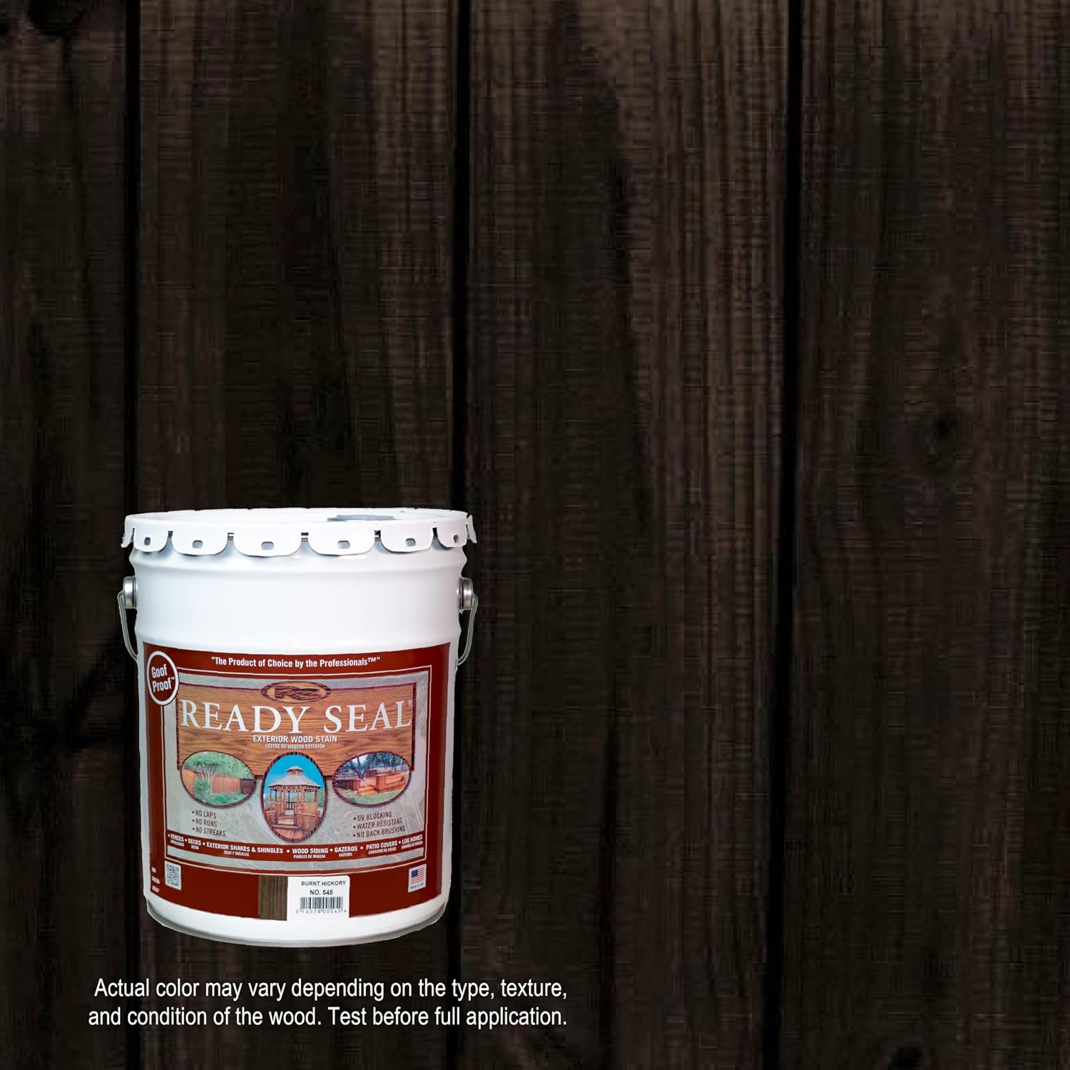 Ready Seal 7966104 5 gal Pail Exterior Wood Stain & Sealer, Light Oak