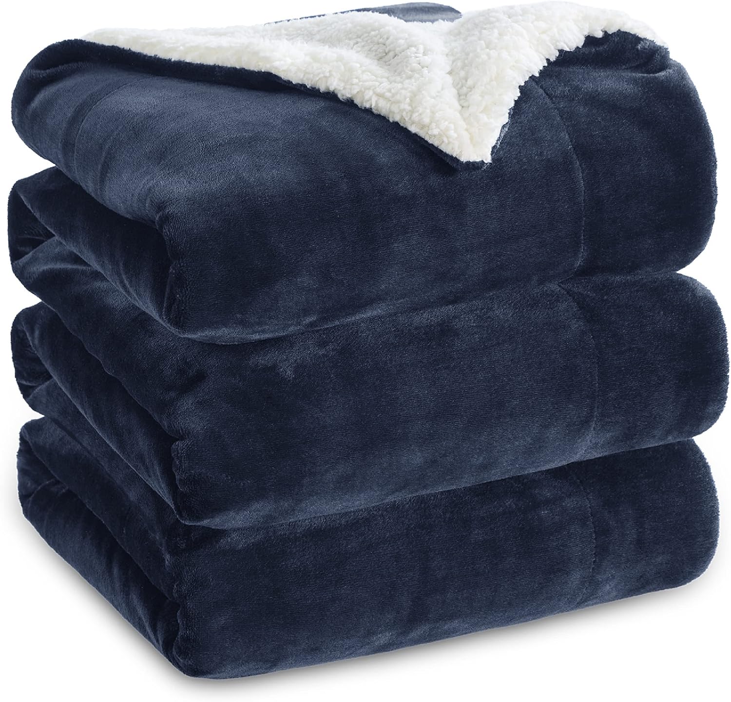 Bedsure GentleSoft Sherpa Fleece Throw Blanket for Couch, Non-Heated, Thick & Warm Cozy Blanket for Winter Fall, Soft Fuzzy Plush Throw Gifts for Women and Men, Grey, 50x60 Inches