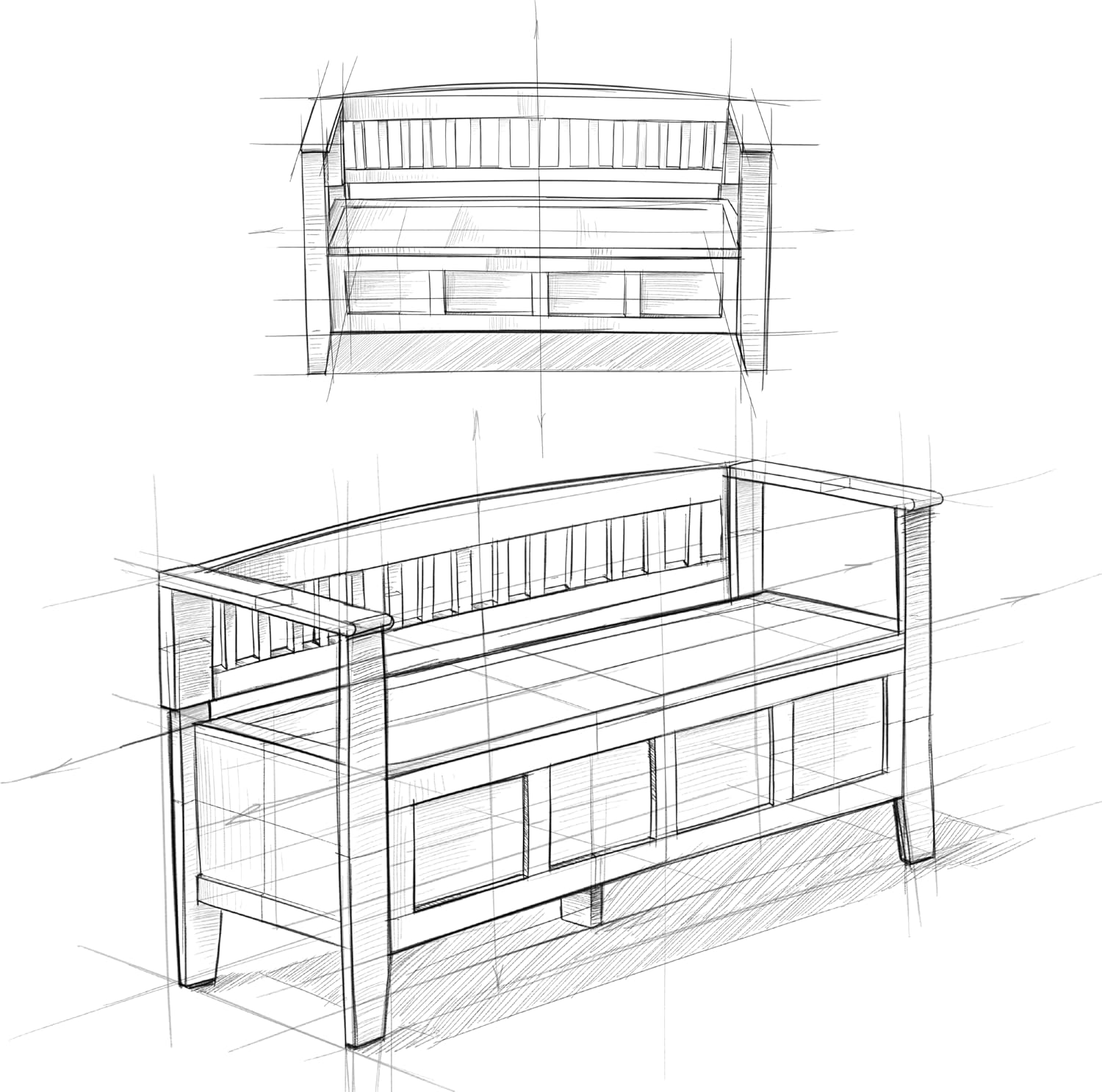 SIMPLIHOME Connaught 30" Wide Solid Wood Storage Bench in Chestnut Brown | Contemporary entryway bench with lift-up lid and hidden storage; mudroom, hallway, foyer, or shoe bench.